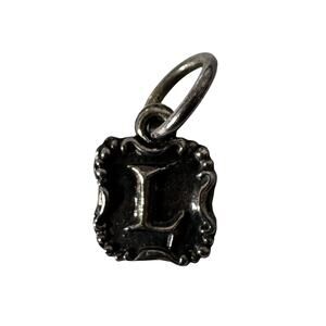 Waxing Poetic Charm 925 Sterling Silver Initial L For Bracelet Or Necklace Boho